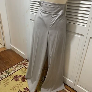 St. John Wide Leg Trouser Pants Women's Taupe Size 12 - Picture 1 of 6