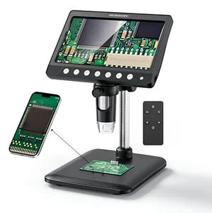 Microscopio Industriale Digitale 1200X HD 7'' Display a Colori Fotografia- Video - Foto 1 di 7