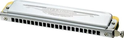 Tombo No.1244 G Key UNICA Chromatic Harmonica 22 Holes 44 Sounds with Case NEW - Image 1 of 2