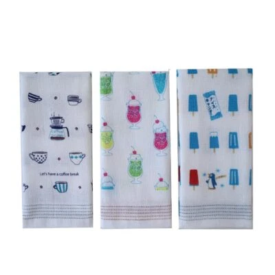 Juego de 3 Toallas Tenugui Japonesas Imabari Algodón Gasa Toallas Faciales Sashiko Penguin  Foto 1 de 2