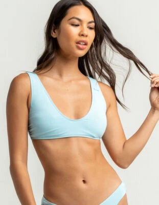 ROXY Women's M Beach Classics  Bikini Swimsuit Elongated Triangle Blue - Image 1 of 2