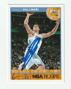 Tarjeta firmada por Danilo Gallinari 2013-14 Panini NBA Hoops Auto Nuggets autógrafo certificado de autenticidad - Imagen 1 de 1