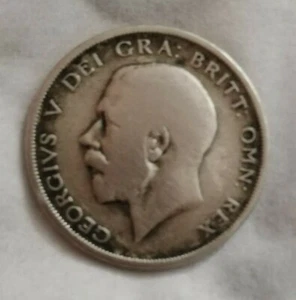Georgivs V Del Gra Britt Omn Rex 1920 Silver Coin - Picture 1 of 2