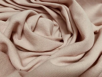 Loopback Sweatshirt Jersey Fabric, Per metre - light pink - Image 1 of 3