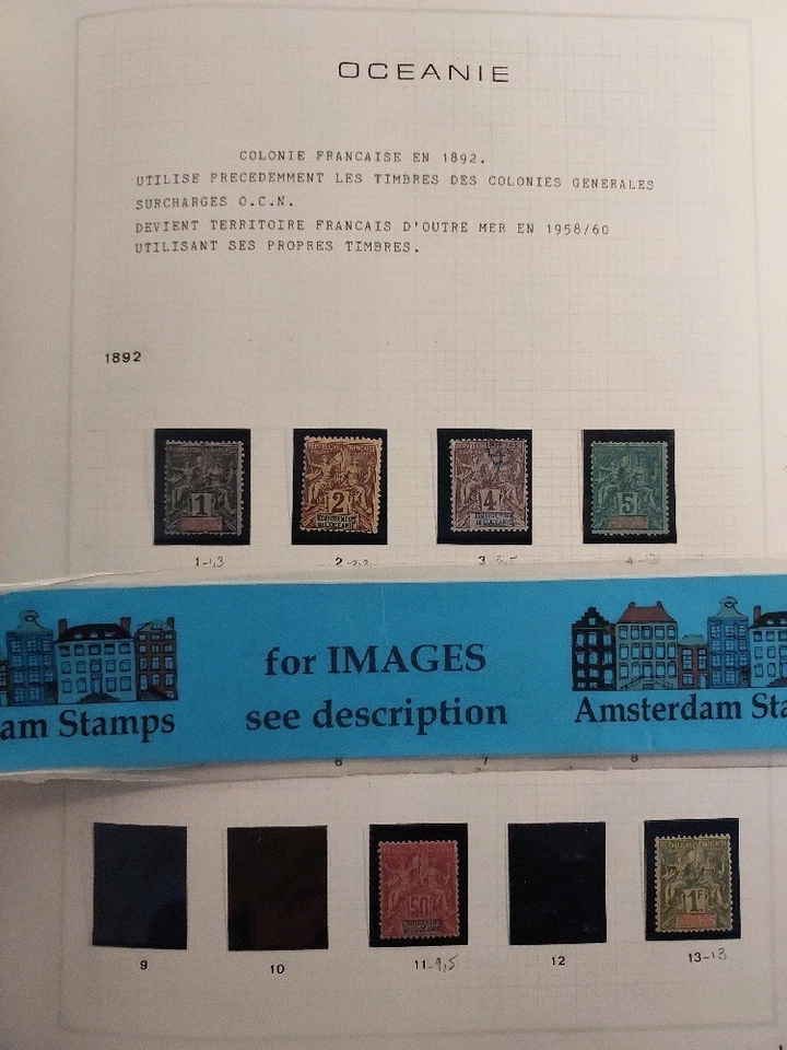 Oceanie + France Polynesia vf 主要是全新邮票收藏专辑,含更好的 TOP! — 第 1/1 张图片