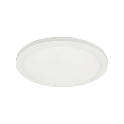 Dainolite FCA-1225LEDFH Franchesa 12"W LED Flush Mount Ceiling - White - Image 1 of 3