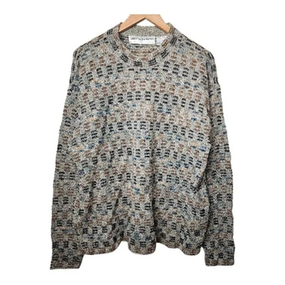 Suéter De Colección Jhane Barnes Lana Texturizada Años 80 90 Para Hombres Mediano Papá Abuelo Golf Foto 1 de 4