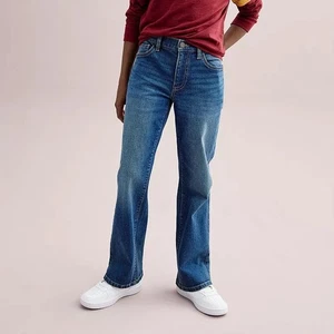 Sonoma Jungen gerades Bein Flexwear verstellbare Taille Denim Jeans - mittlere Waschung - Größe 8 - Bild 1 von 1