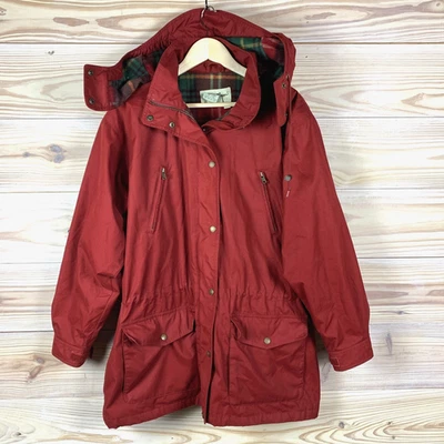 Vtg Eddie Bauer Mountain Parka Mens Large Chore Wool Blanket Lined Barn Coat - Image 1 of 4