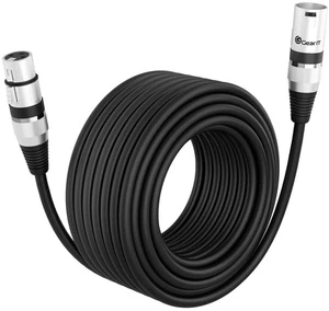 XLR Male to Female Microphone Cable (50 Feet) 3-Pin Balanced Shielded Mixer, ... - Picture 1 of 8