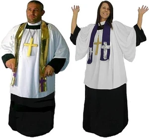 Adults Gospel Preacher Vicar of Dibley Religious TV Show Comedy Fancy Dress - Picture 1 of 2