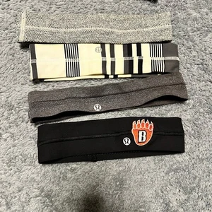Lululemon Headband Hair Lot Black Gray - Picture 1 of 3