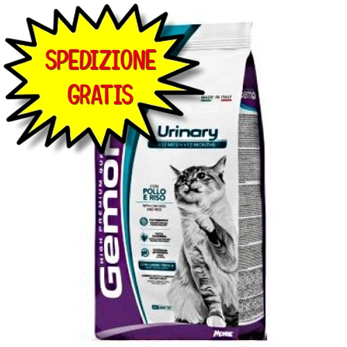 GEMON GATTO ADULTO URINARY POLLO E RISO 7 KG - Immagine 1 di 1