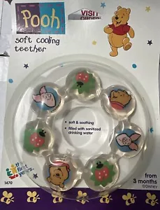 1995 Disney Winnie the Pooh Water Filled Teether Ring New Old Stock - Picture 1 of 2