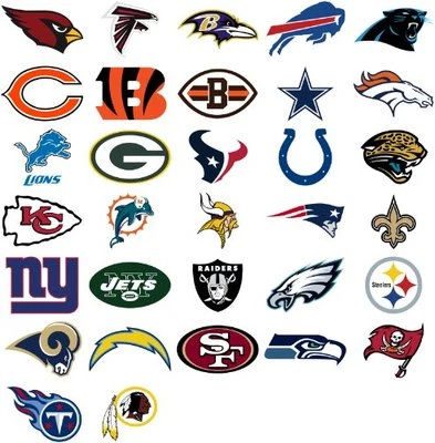 Sábanas de fútbol americano NFL, nuevas en paquete Foto 1 de 4