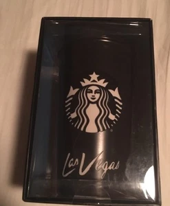 New Starbucks Swarovski Crystal Tumbler Las Vegas Mug Traveler Mug Black L.E. - Picture 1 of 8