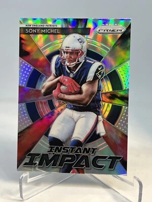 2018 Panini Prizm Instant Impact Sony Michel #II-11 Rookie RC - Image 1 of 2