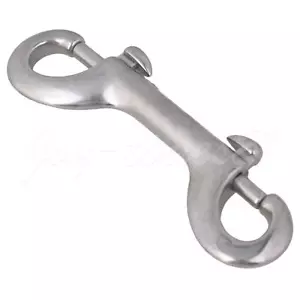 10 Stück 304 Edelstahl Doppelendbolzen Karabinerhaken Trigger Clip Haken 100 mm - Bild 1 von 6