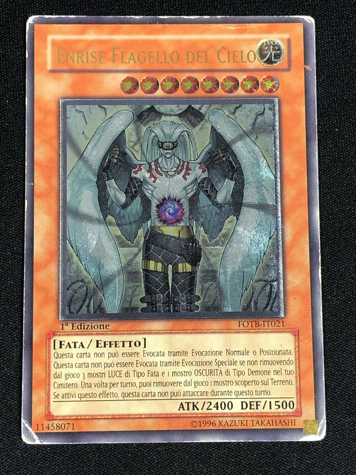 YUGIOH SKY SCOURGE ENRISE FOTB-EN021 1ST ULTIMATE PLAY/ EDGE-WEAR ITALIAN - Image 1 of 1