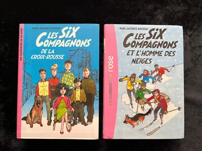 # lot 2 livres - LES SIX COMPAGNONS - P-J. Bonzon - Bibliothèque Rose - Photo 1/3