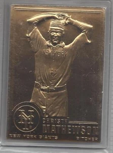 Christy Matthewson 2000 Danbury Mint Sealed 22 kt Gold Card # 94 - Bild 1 von 1