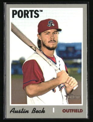Austin Beck 2019 Topps Heritage Minor League #136  Baseball Card - Image 1 of 2