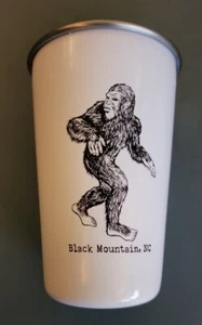 Sasquatch Bigfoot Yeti 18/8 Stainless Steel Cup Black Mountain, NC New - Picture 1 of 5