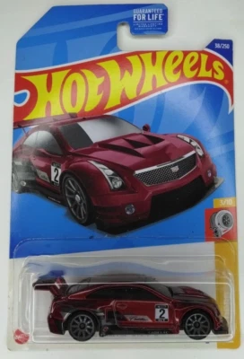 Hot Wheels '16 Cadillac ATS-V R Red #38 38/250 2022 HW Turbo 3/10 - Image 1 of 2