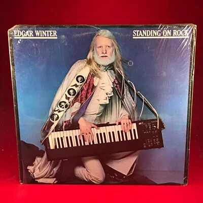 EDGAR WINTER Standing On Rock - 1981 USA Vinyl LP + INNER Star Garbage original - Image 1 of 4