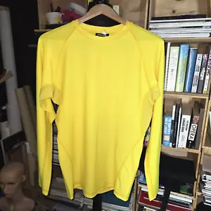 Hi Viz Cycling Sport Rash Guard Men's Top XXL 44 48 Prostyle Active Wear Yellow - Picture 1 of 5