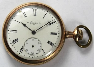 1903 Elgin Grade 210 16s 7j Pocket Watch w/ OF Gold-Filled Case - Parts/Repair - Picture 1 of 5