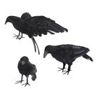 Halloween Black Crow 3pcs Standing Ravens Model Decoration