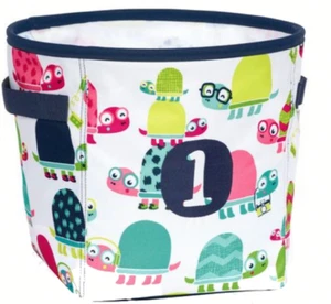 BN  Mini Storage bin basket Round organizer 31 gift Topsy Turtles - Picture 1 of 4