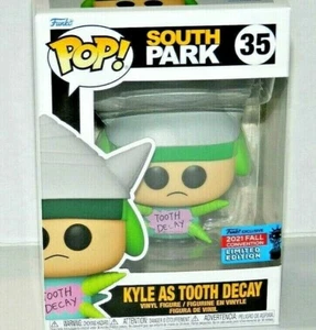FUNKO POP SOUTH PARK KYLE 2021 ECCC FESTIVAL TOOTH DECAY EXCLUSIVE #35 PROTECTOR - Imagen 1 de 4