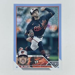 2023 Topps Father's Day Powder Blue DL Hall RC /50 #547 Baltimore Orioles