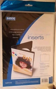 DVD Storage Case Covers Inserts Size A4 No. 25 Matte Inkjet AO Inserts Laser - Picture 1 of 13