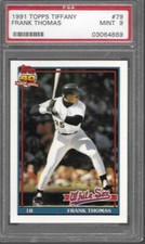 1991 Topps Tiffany Frank Thomas  Card #79 PSA 9