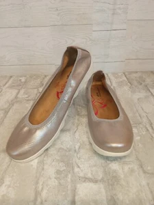 Comfortiva Align Ballet Flats Metallic Champagne Cushioned Comfort Size 8 - Bild 1 von 6