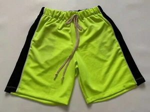 EPTM. Men's Neon Yellow Graphic Mens Adult Logo Casual Track Shorts Size L - Picture 1 of 3