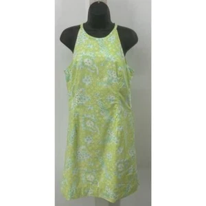 Lilly Pulitzer Halter Shift Dress Green Lion, Tiger And Giraffe Jungle Size 8 - Picture 1 of 6