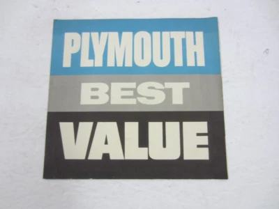 #55 Original 1955/1956 PLYMOUTH BELVEDERE Sales Brochure Catalog Booklet Foto 1 de 4