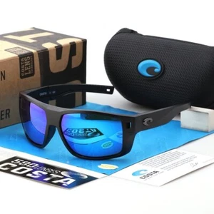 Costa del Mar DIEGO mattschwarzes Gestell/blau verspiegelte polarisierte Gläser (580P) - Bild 1 von 8