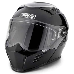 Simpson Racing Products Mod Bandit Motorcycle Helmet - Black - Medium - Picture 1 of 10