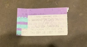 Vintage NHL Exhibition FL Panthers Vs Washington CapitalsTicket Stub 09/18/1997 - Bild 1 von 2