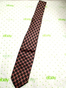 Vintage Oscar de la Renta Couture Geometric Tie 100% Silk Pink/Blue Accessories - Picture 1 of 4
