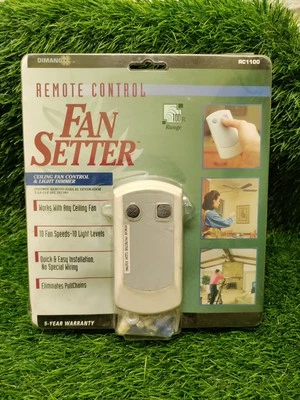 Dimango RC1100 Remote Control Fan Setter - 100 Ft Range Ceiling Fan Control - Image 1 of 4