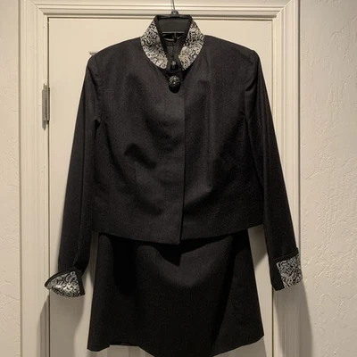 LOUIS FERAUD Conjunto Traje Vestido Mujer Talla 12 Excelente Estado Foto 1 de 4