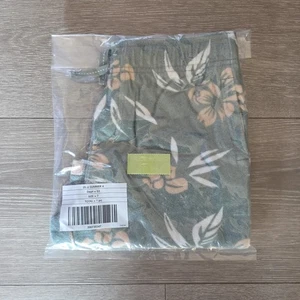 Janie And Jack Boys Tropical Floral Terry Short Size 7 Green - Picture 1 of 3
