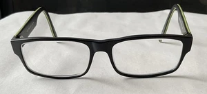 VAN HEUSEN STUDIO S326 MBL Black Mens Rectangle Eyeglasses 60-17-150 HM - Picture 1 of 7