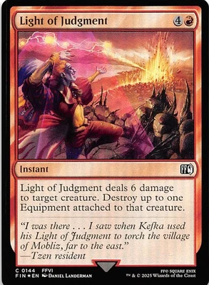 Light of Judgment Foil 144 Final Fantasy Magic the Gathering 002792 - Image 1 of 2